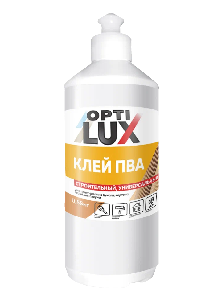 Клей обойный ОПТИЛЮКС ПВА СУ 0,55 кг