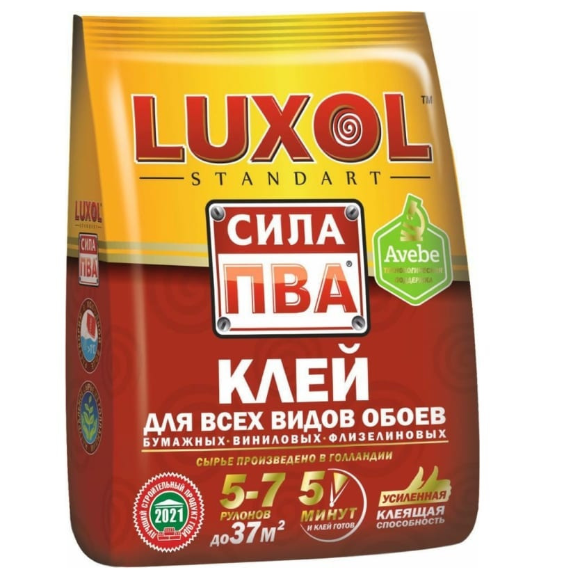 Клей обойный «LUXOL сила ПВА» (Standart), 200 г